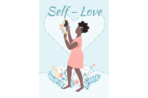 Download Self Love Poster Flat Vector Template - Poster Collection
