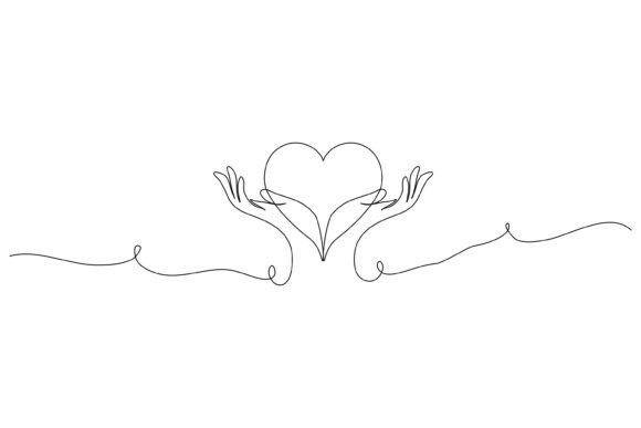 Download One Line Hand and Love Poster - Poster Collection