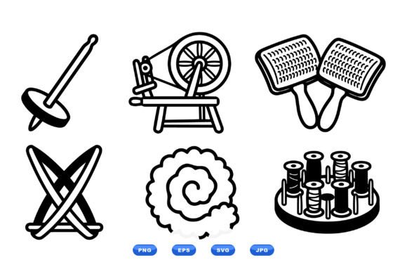 Download Spinning Wheel Craft Icons - Icon Collection