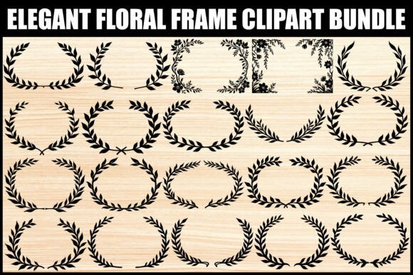 Download Elegant Floral Frame Clipart Bundle - Elegant Collection