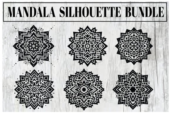 Download Mandala Silhouette Bundle – Elegant Vect - Elegant Collection