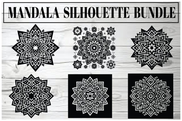 Download Mandala Silhouette Bundle – Elegant Vect - Elegant Collection