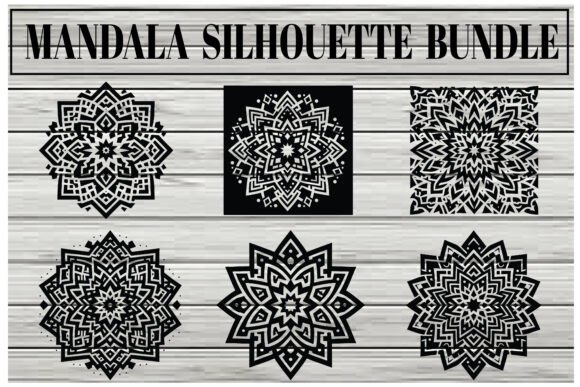 Download Mandala Silhouette Bundle – Elegant Vect - Elegant Collection