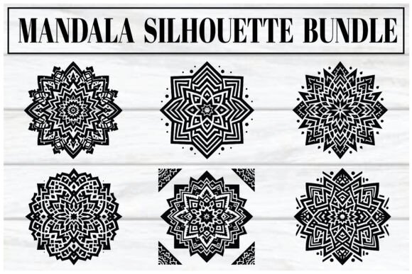 Download Mandala Silhouette Bundle – Elegant Vect - Elegant Collection