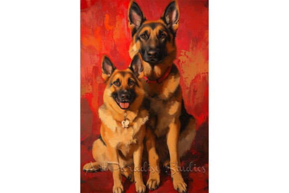 Download German Shepherd Couple Love Poster - Poster Collection
