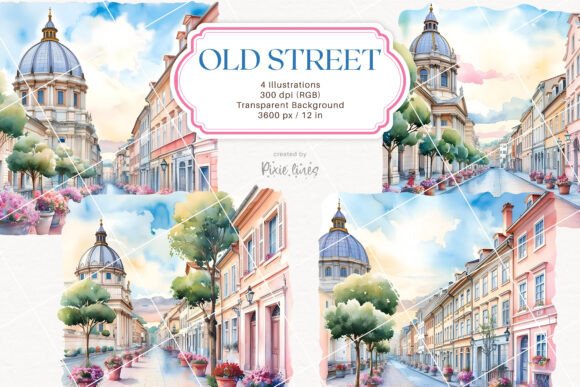 Download Vintage Street, European Old Street - Vintage Collection