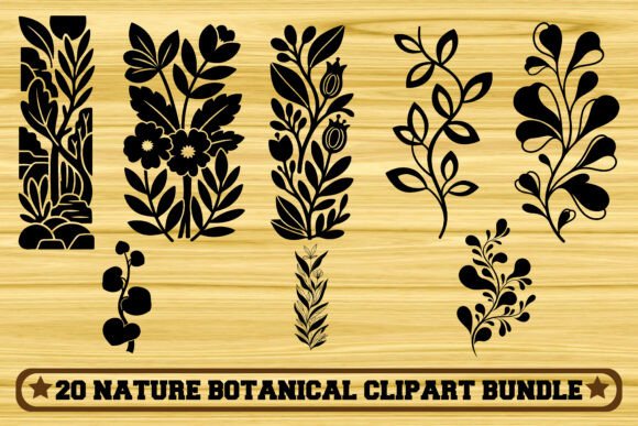 Download 20 Nature Botanical Clipart Bundle - Nature Collection